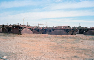 15.5.1981,Marree - NH and NHA hopper wagons from North Australia Railway