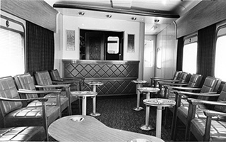 Interior of Club car