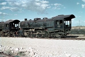 7.1.1966,Port Augusta - Commonwealth Railways L class 2-8-2 stored