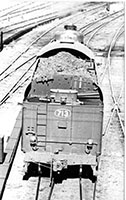 loco SAR 713 light engine - view of back of tender - Adelaide