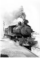 loco SAR T198 + another in yard over ash pit - water column