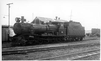 loco SAR T186 light engine in yard